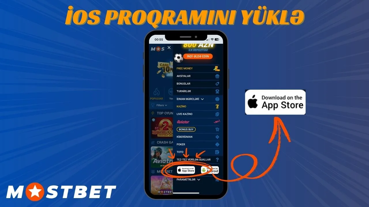 Mostbet iOS proqramını yükləmək